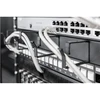 Digitus | Cable Management Panel | DN-97602 | 5x cable management ring (HxD: 40x60 mm). The Cable Management Panel is getting fixed on the 483 mm (19“) profile rails. Five cable guiding rings allow an easy, horizontal array of patch cables. It guarantees an optimized cable management in your 483 mm (19”) network- or serveris rack. | Juodas