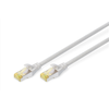 Digitus CAT 6A S/FTP | Komutacinis laidas | Ilgis 15 m | Pilkas