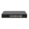 Šakotuvas Digitus | 16 prievadų greito Ethernet PoE komutatorius | DN-95355 | Nevaldomas | Montuojamas į stelažą | 10/100 Mbps (RJ-45) jungčių kiekis: 16 | SFP jungčių kiekis: 1