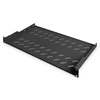 „Digitus“ | Fiksuota lentyna stelažams | DN-19 TRAY-1-SW | Fiksuoto montavimo lentynas galima lengvai sumontuoti ant dviejų priekinių 483 mm (19 colių) profilio bėgelių jūsų 483 mm (19 colių) tinklo arba serverių spintoje. Dėl stabilaus, perforuoto plieno lakšto, pasižyminčio didele apkrova, jie yra optimalus paviršius komponentams, kurie nėra tinkami 483 mm (19 colių) | Juodas