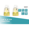 Assmann Electronic DIGITUS patchable CAT6A 2,0m pilkas LSOH 4x2 AWG 26/7 vytos poros 2xRJ45 pilkas