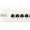 Assmann Electronic DIGITUS Patch Panel 19inch 24Port Cat6 ekranuotas pilkas RAL7035 kabelio montavimas apie LSA
