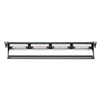 Assmann Electronic DIGITUS Patch Panel 19colių 24Port Cat6 neekranuotas juodas RAL 9005 kabelio montavimas apie LSA be LSA dangtelio