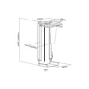 Laikiklis Digitus PC Table Mount | DA-90411 | 30-51 cm | Steel | Juodas