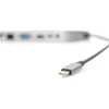 Assmann Electronic DIGITUS DA-70888 12-port USB-C Dock pilka HDMI VGA 2xUSB-C 4xUSB-A RJ45 1x3.5mm SD/MicroSD