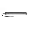 Assmann Electronic DIGITUS DA-70888 12-port USB-C Dock pilka HDMI VGA 2xUSB-C 4xUSB-A RJ45 1x3.5mm SD/MicroSD