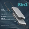 „Digitus USB-C“ įkrovimo stotelė, 8 prievadų | DA-70915 | Ethernet LAN (RJ-45) jungtys: 1 | HDMI jungčių kiekis: 2