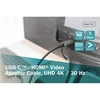 Digitus | USB Type-C to HDMI Adapteris | DA-70821 | Juodas | USB Type-C | 1.8 m