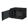 Digitus | Wall Mounting Cabinet | DN-19 07-U-SW | IP protection class: IP20; Front door: Glass door, single opening; Cabinet type: Wall mounting cabinet; Equipment mounting depth min.-max.: 305-370 mm; Load capacity: 100 kg; Dimensions 420 x 600 x 450 mm, | Juodas