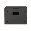 Digitus | Wall Mounting Cabinet | DN-19 07-U-SW | IP protection class: IP20; Front door: Glass door, single opening; Cabinet type: Wall mounting cabinet; Equipment mounting depth min.-max.: 305-370 mm; Load capacity: 100 kg; Dimensions 420 x 600 x 450 mm, | Juodas