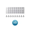 Anker Eufy Replacement Blade Set: 3x (9 Lawn Mower Blades and 9 Screws) Compatible E15/E18