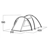 „Easy Camp“ šeimyninė palapinė | Kinn 5 | 5 asmuo(-ys) | Žalias