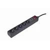 Gembird EnerGenie | Surge Protector SPG5-C-15/ 4.5 m/ 5 Sockets/ Juodas