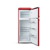 ETA | Šaldytuvas | ETA253490030E Storio retro | Energy efficiency class E | Free standing | Double Door | Height 148.2 cm | Šaldytuvas net capacity 170 L | Šaldiklis net capacity 45 L | 44 dB | Raudona