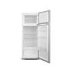 ETA | Šaldytuvas | ETA254690000E | Energy efficiency class E | Free standing | Double Door | Height 142.6 cm | Šaldytuvas net capacity 169 L | Šaldiklis net capacity 37 L | 40 dB | Baltas