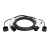 EV+ Charging Cable Type 1 to Type 2 32A 1 Phase 5m | EV+ | EV-CB-T1-32-1P-W | EV+ Charging Cable Type 1 to Type 2 32A 1 Phase | 5 m