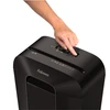 Fellowes Powershred | LX41 | Juodas | 17 L | Kreditinių kortelių smulkinimas | Popieriaus apdorojimo standartas / išvestis 8 lapai per eigą | Mini-Cut smulkintuvas | Garantija 24 mėn.