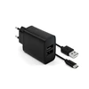 Fixed Pataisytas dvigubas USB kelioninio įkroviklio USB/USB-C laidas