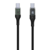 Fixed Ištaisyta | USB-C/USB-C laidas su ekranu, PD palaikymas, 1,2m, USB 2.0, 100W | FIXDD-CC12-BK