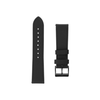 Fixed | Leather Strap with Quick Release 22mm for Išmanusis laikrodis | Juodas