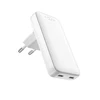 Fixed Slim Traveller 2xUSB-C Travel Charger with world adapters, GaN, 45W | Baltas