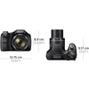 Sony Cyber-shot DSC-H300 Bridge camera, 20.1 MP, Optical zoom 35 x, Digital zoom 2 x, ISO 3200, Ekranas diagonal 7.62 cm, Video recording, Juodas