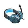 Žaidimų ausinės Fury Hellcat, LED, Mėlynos, USB + 2x 3.5mm
