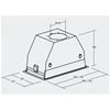 Gartraukis CATA | Hood | GC DUAL A 75 XGWH | Canopy | Energy efficiency class A | Plotis 79.2 cm | 820 m³/h | Touch control | LED | Baltas glass
