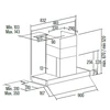 Gartraukis CATA | Hood | RENOVA PURE AIR MNV90 GWH | Canopy | Plotis 90 cm | Mechanical control | LED | Nerūdijantis plienas