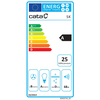 CATA gartraukis | SK 6000 X | Tvirtinamas prie sienos | Energijos vartojimo efektyvumo klasė A | Plotis 60 cm | 380 m³/h | Mechaninis | LED | Nerūdijantis plienas