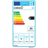 CATA gartraukis | VK 6000 WH | Tvirtinamas prie sienos | Energijos vartojimo efektyvumo klasė A | Plotis 60 cm | 398 m³/h | Mygtukai | CSLED | Baltas