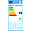 CATA | Hood | TFB-5160 BK | Telescopic | Energy efficiency class C | Plotis 59.5 cm | 300 m³/h | Mechanical control | LED | Juodas
