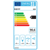 Gartraukis Novy | Hood | Essence 828 | Canopy | Energy efficiency class B | Plotis 60 cm | 517 m³/h | Mechanical control | LED | Nerūdijantis plienas