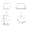 Gartraukis Novy Hood Crystal 26052 Canopy Energy efficiency class B Plotis 60 cm 600 m³/h Push buttons LED Juodas