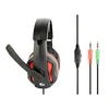 Žaidimų ausinės Gembird GHS-03, 2x 3.5mm, Juoda-raudona