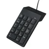 Klaviatūra GEMBIRD KPD-U-03 USB numeric keypad juodas slim 18 keys