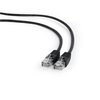 Gembird Cablexpert | Komutacinis laidas | PP12-0.5M/BK | Juodas RJ45 kištukas | RJ45 kištukas