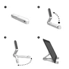 Gembird Planšetė Holder TA-TS-01 Universal, Juodas, Adjustable,