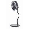 Gembird | TA-WPC10-LEDFAN-01 stalinis ventiliatorius su lempute ir belaidžiu įkrovikliu | N/A | Telefonas arba planšetinis kompiuteris su integruotu belaidžiu „Qi“ įkrovimu