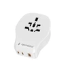 „Gembird“ universalus kelioninis maitinimo adapteris, 20 W | TPA-1A2C20-02-W