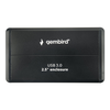 GEMBIRD EE2-U3S-2 HDD/SSD enclosure for 2.5 SATA - USB 3.0 Aliuminio Juodas