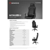Genesis Gaming Chair Nitro 890 G2 Atlošo apmušalų medžiaga: Eko oda, Sėdynės apmušalų medžiaga: Eko oda, Pagrindo medžiaga: Metalas, Ratukų medžiaga: Nailonas su CareGlide danga | Juodas/Raudona