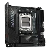 Pagrindinė plokštė Gigabyte B850I AORUS PRO | Procesorių šeima AMD | Procesoriaus lizdas AM5 | DDR5 | Palaikomos standžiojo disko sąsajos SATA, M.2 | SATA jungčių skaičius 2