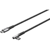Goobay | 64659 USB-C į USB-C tekstilinis kabelis su metaliniais kištukais, 1 m | USB-C į USB-C