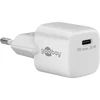 Goobay Apvalus | USB-C PD GaN Fast Charger Nano (20 W), Baltas