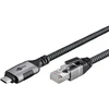 „Goobay“ | USB-A 3.1–RJ45 eterneto kabelis, 1 m | 70696 | Juodas