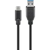 Goobay 71221 USB-C į USB A 3.0 laidas, juodas, 2m | Goobay | USB-C į USB-A USB-C kištukas | USB 3.0 kištukas (A tipas)