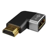 Goobay HDMI Angled Adapteris 270° Horizontal, 8K @ 60 Hz, Gold-Plated, Juodas/Sidabrinis | 72012