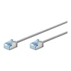 Goobay 74304 Ultra-Flexible CAT 6A Komutacinis kabelis, Slim, U/UTP, 0.15 m, Pilkas | Goobay