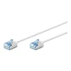 Goobay Gogobay 74326 Ultra-Flexible CAT 6A Komutacinis kabelis, Slim, U/FTP, 0,15 m, Baltas | Apskritu